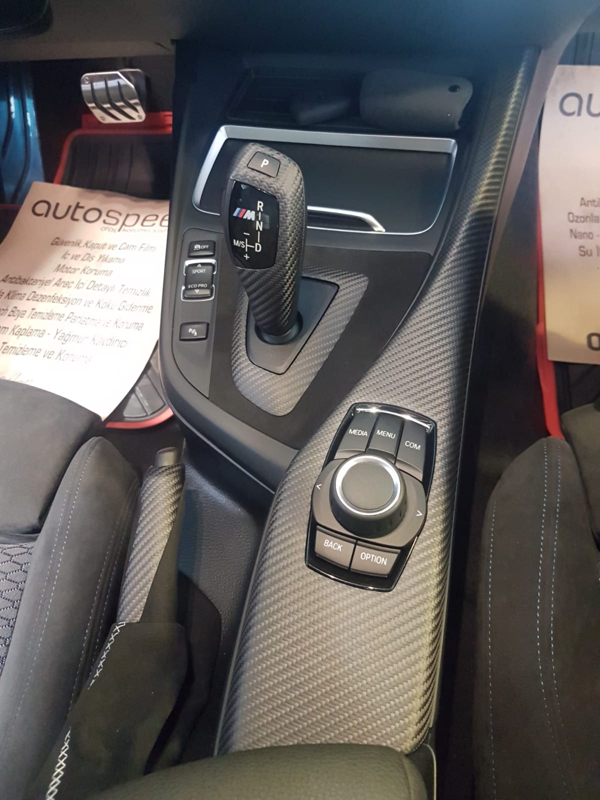 *** F20 LCI M PERF. ALCANTRA+KARBON VİTES ÇERÇEVESİ-VİTES TOPUZU - Görsel 6