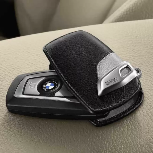 *** BMW DERİ ANAHTARLIK F SERİSİ ORJİNAL GRİ